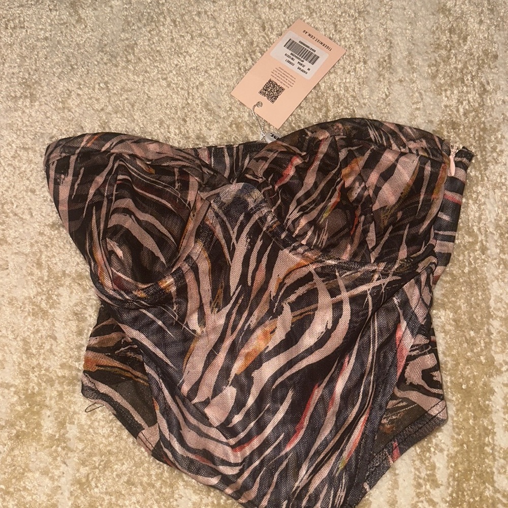 Tiger mist corset top